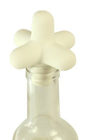 Spark Bottle stopper for wine champagne beer bottles - white