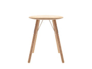 Side table Barv 45 x 55 cm White washed Solid oak
