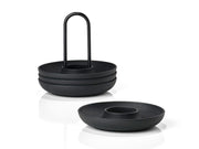 Zone Denmark - Egg cups 4 pcs with Holder Black | Hype Design London