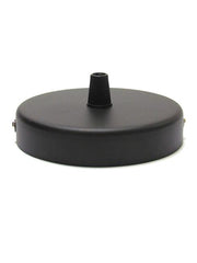 Hype Black Single Point Metal Ceiling Rose | Hype Design London