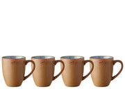 Mug Wood 30 cl 4 pcs Wood/Ocean Stoneware