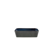 Dish rectangular 28 x 21 cm Black/Blue