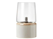 Oil lamp Gastro Dia. 15 x 26 cm Cream Stoneware/Steel/Glass