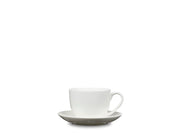 Cup with saucer white porcelai