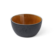 Bowl 14 cm black/amber BITZ