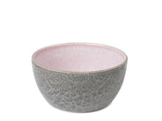 Bowl 14 cm Grey/Light pink BITZ