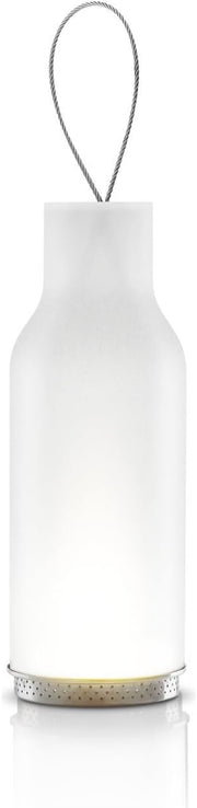 Glass lantern 25cm Frosted