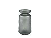 Vase Ist D13x24 Grey Glass