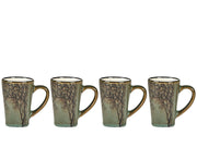 Espresso cup Hela 0.1 liter 4 pcs Green Stoneware