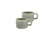 Espresso cup Fjord 0,1 liter 2 pcs Green Porcelain
