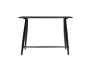 Desk Bast 100x44.5x73 cm Black Solid oak