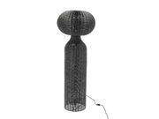 Floor lamp Werna D50 x 130 cm Black Rattan