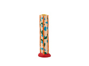 Candlestick with dots Styles 21 cm Blue/Amber Polyresin