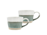 Mug Evig 0.3 liter 2 pcs Green/White Porcelain