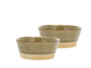 Bowl Evig 10 x 4.3 cm 2 pcs Brown Porcelain