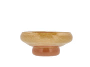 Bowl Aurora 22 x 9.5 cm Yellow/Amber Glass