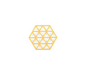 Zone Denmark - Trivet Triangles Apricot | Hype Design London